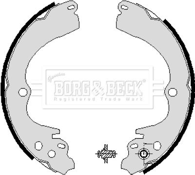 BORG & BECK Piduriklotside komplekt BBS6204